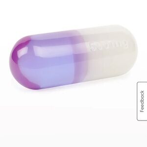 Large acrylic pill 500mg by Jonathan Adler
